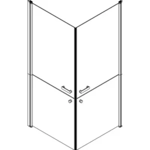 Zeichnung Glasdusche Henkel rechts und links