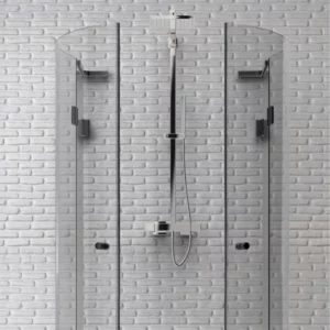 Glasdusche Tür rechts und links